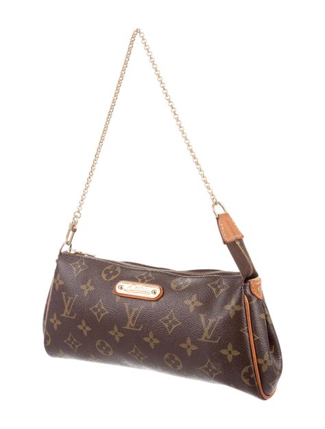 lv eva purse chain size|LOUIS VUITTON Monogram Eva Clutch 1523060 .